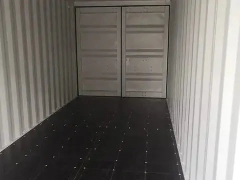 Contentor marítimo de 20 pés dry van branco – novo