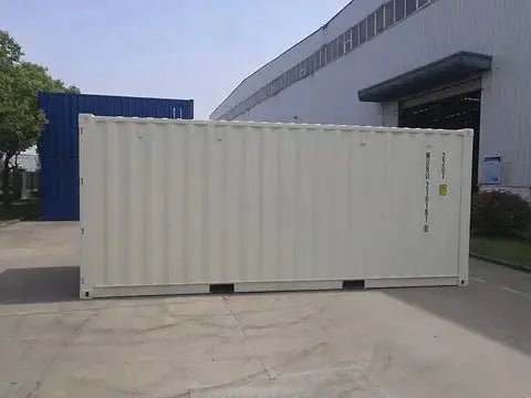 Contentor marítimo de 20 pés dry van branco – novo